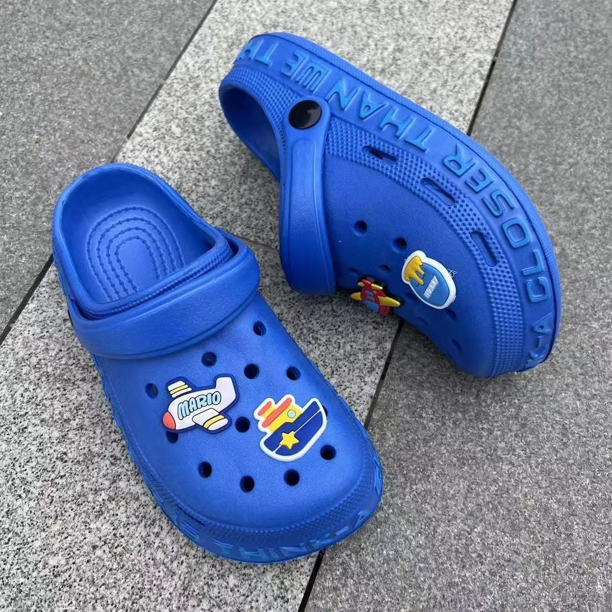 Children's Slippers Hole Shoes Cute Cartoon Boys And Girls Non-slip