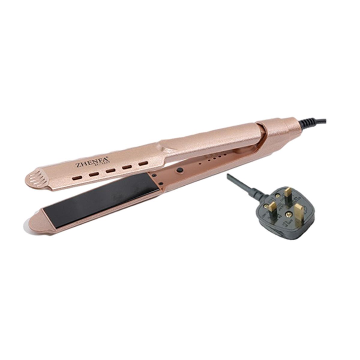 2 In 1 Hair  Irons Curler Curling  Plug-UK Golden