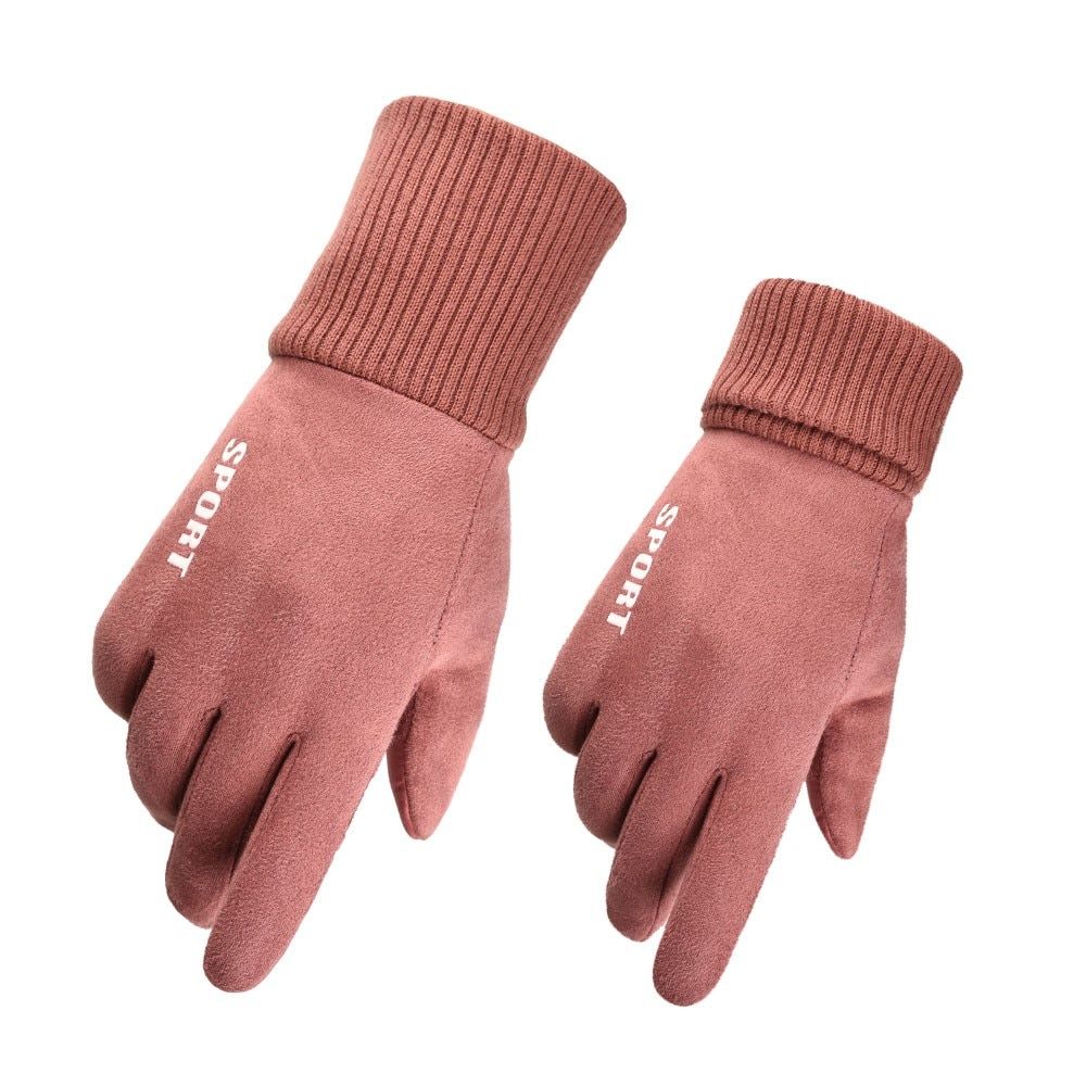 Waterproof Anti Slip Winter Warm Gloves Cold-proof Ski Gloves Snowboard Gloves Motorcycle Riding Touchscreen Gloves  Gym Gloves-Lady Pink
