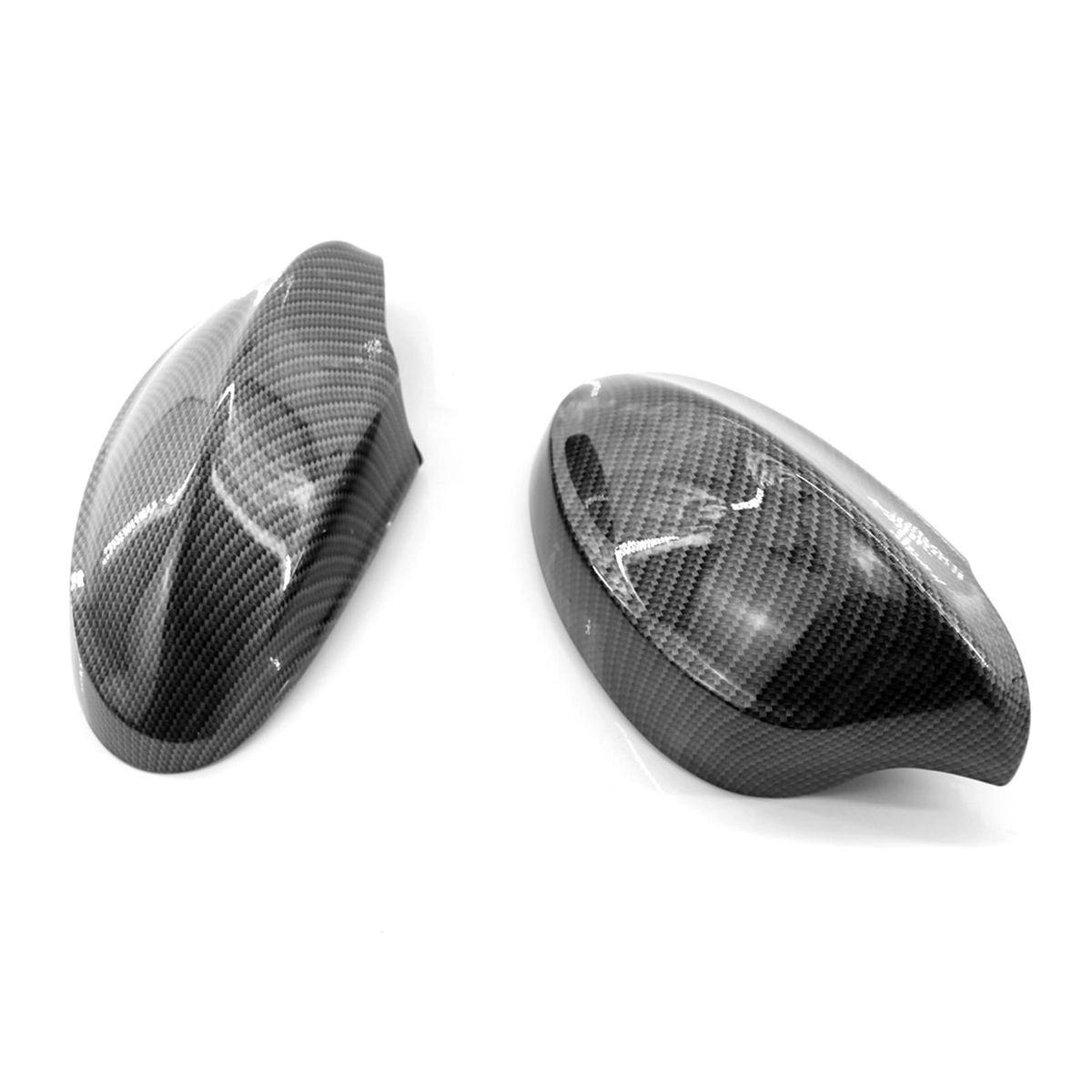 Door Rearview Mirror Cover Cap 2pcs Replacement for BMW 3 Series E90 E91 2005-2007 OEM 51167135098 51167135097