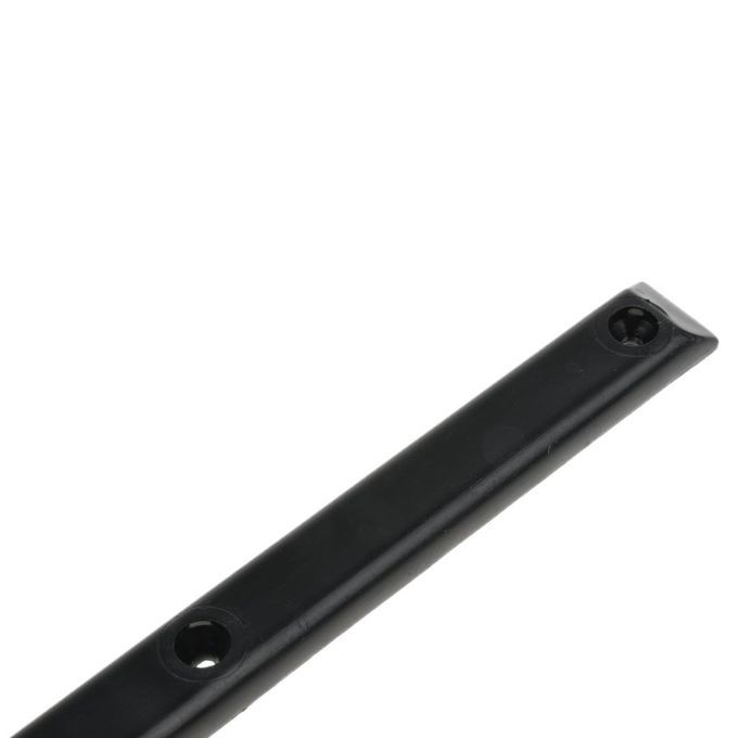 2pcs Longboard Skateboard Rails With Mounting Screws Outdoor Black