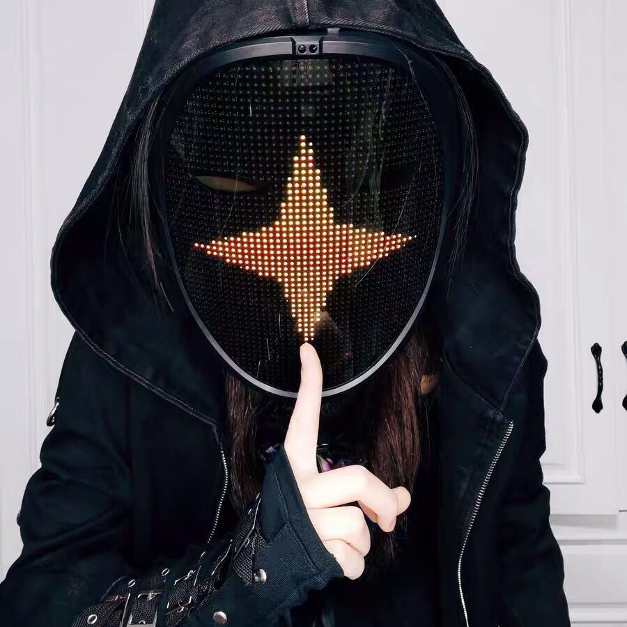 Bluetooth Squid Led Lights Up Party Game Mask Diy Picture