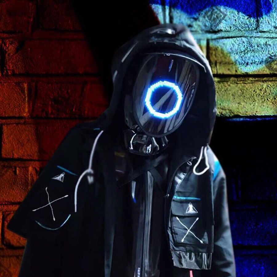 Bluetooth Squid Led Lights Up Party Game Mask Diy Picture