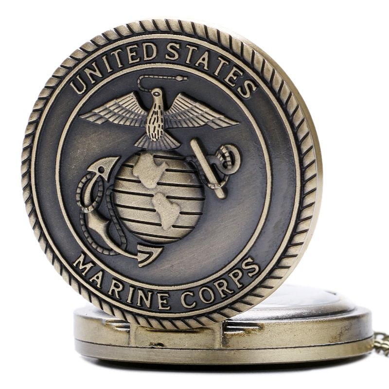 American Marine Corps Pocket Watch Men's Gifts Retro Gifts