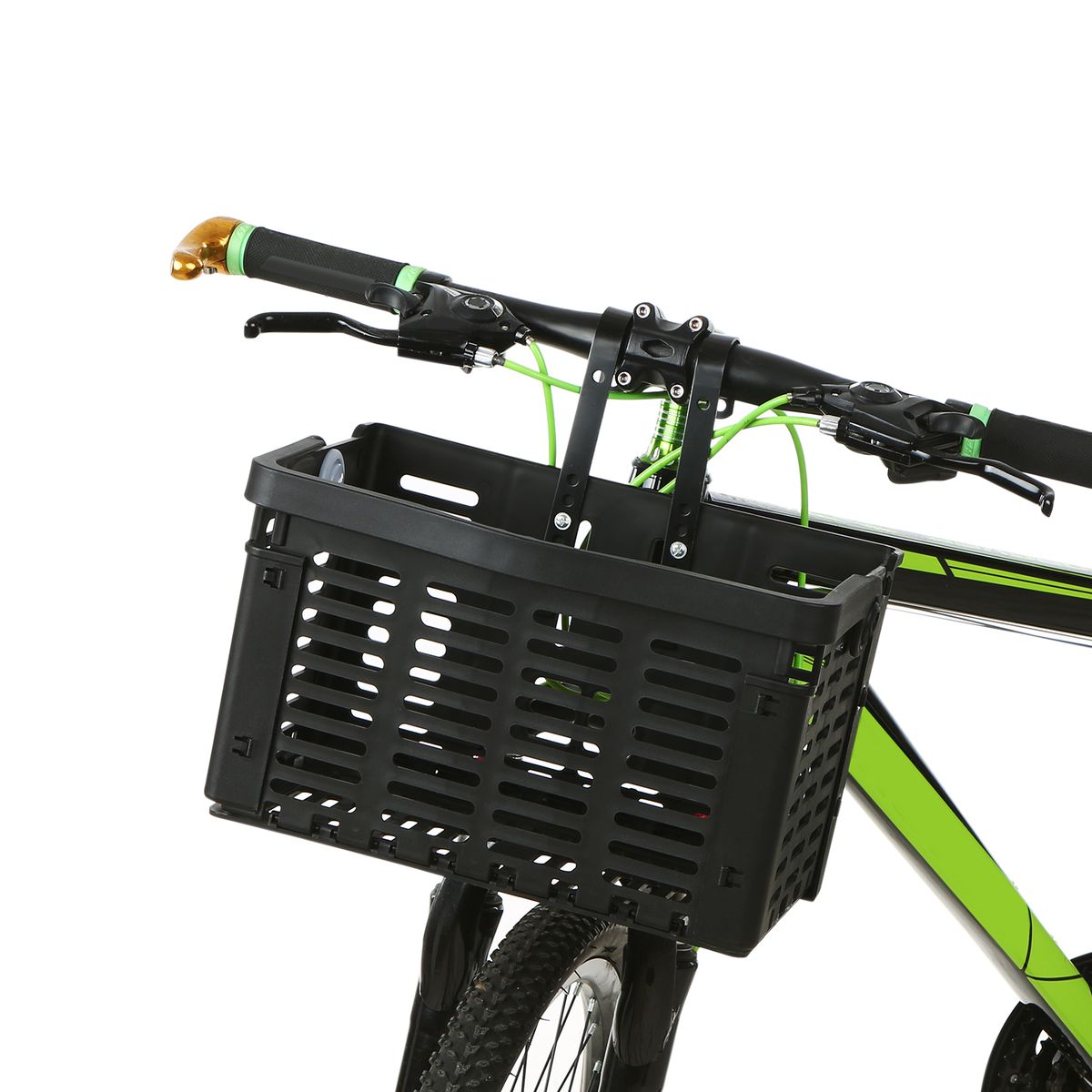 Folding Bike Basket Detachable Plastic Bike Handlebar Front