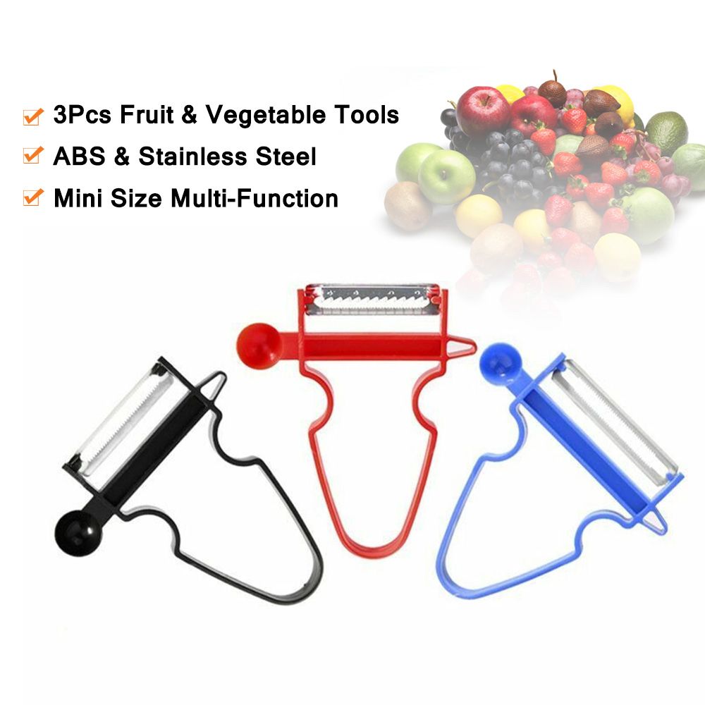 3 Pieces Set Multi-Functional Kitchenware Fruit Peeler