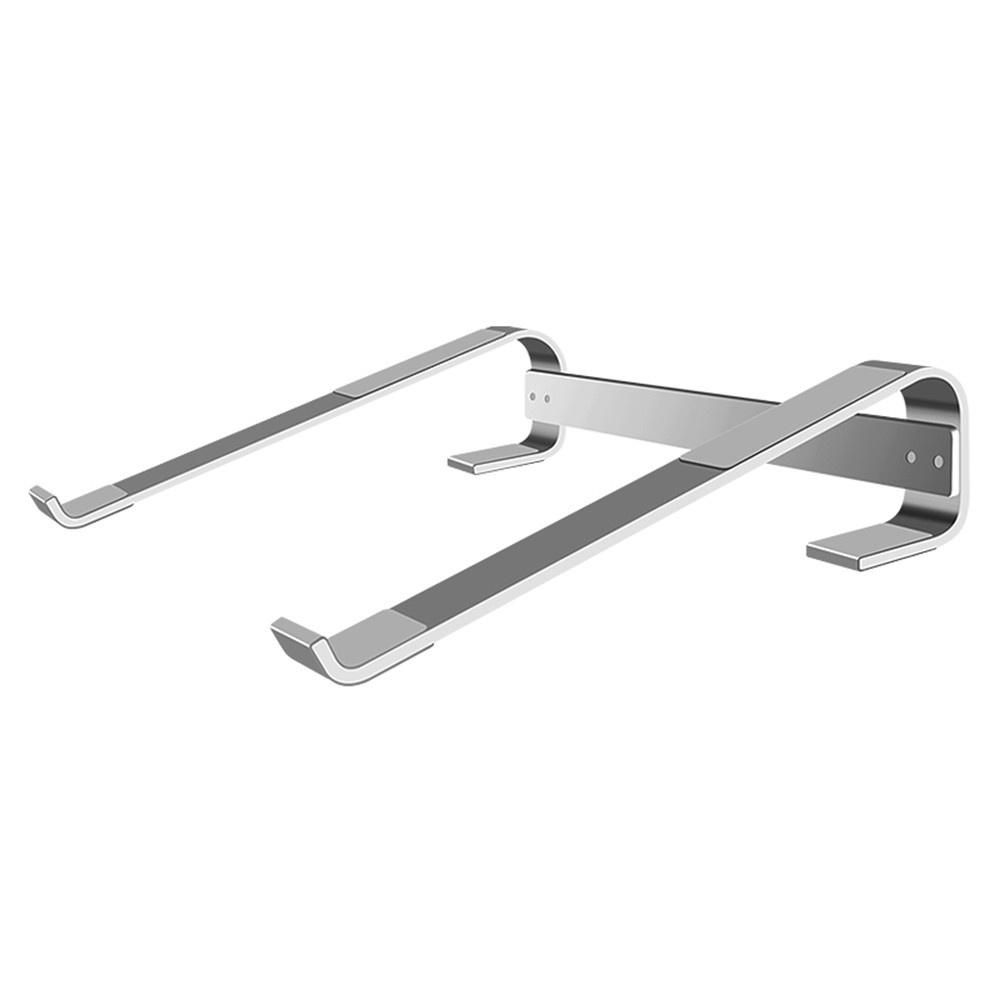 Thickened Aluminium Alloy Laptop Stand Universal Laptop Holder for 10-18in Laptops Hollow Design Stable Triangle Design, Silver