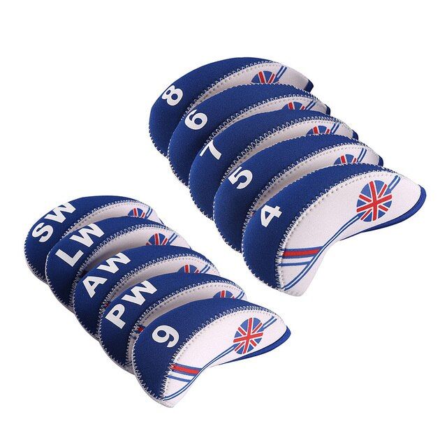 10 Pcs/ Set Golf Iron Head Covers Iron Putter Headcover