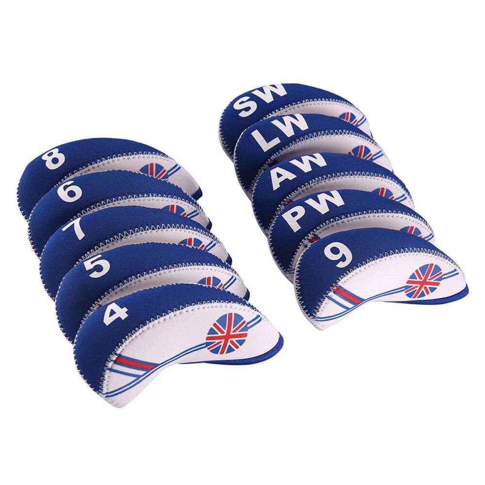 10 Pcs/ Set Golf Iron Head Covers Iron Putter Headcover