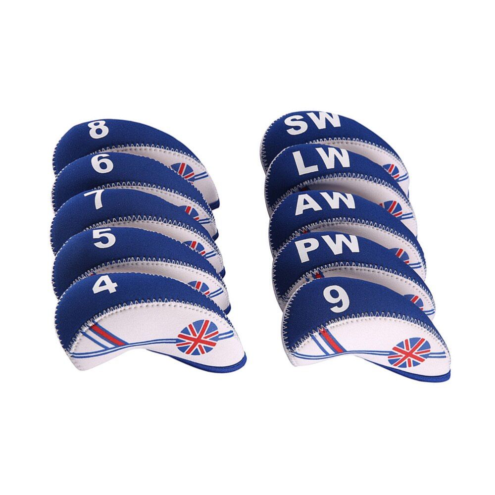 10 Pcs/ Set Golf Iron Head Covers Iron Putter Headcover