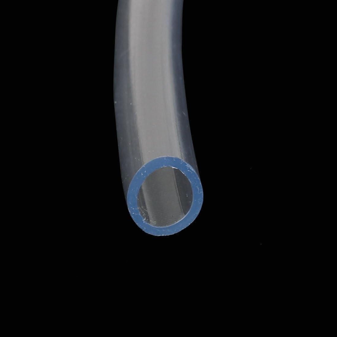 Pneumatic polyurethane hose 8 mm x 6 mm, transparent, flexible, 2 m long.