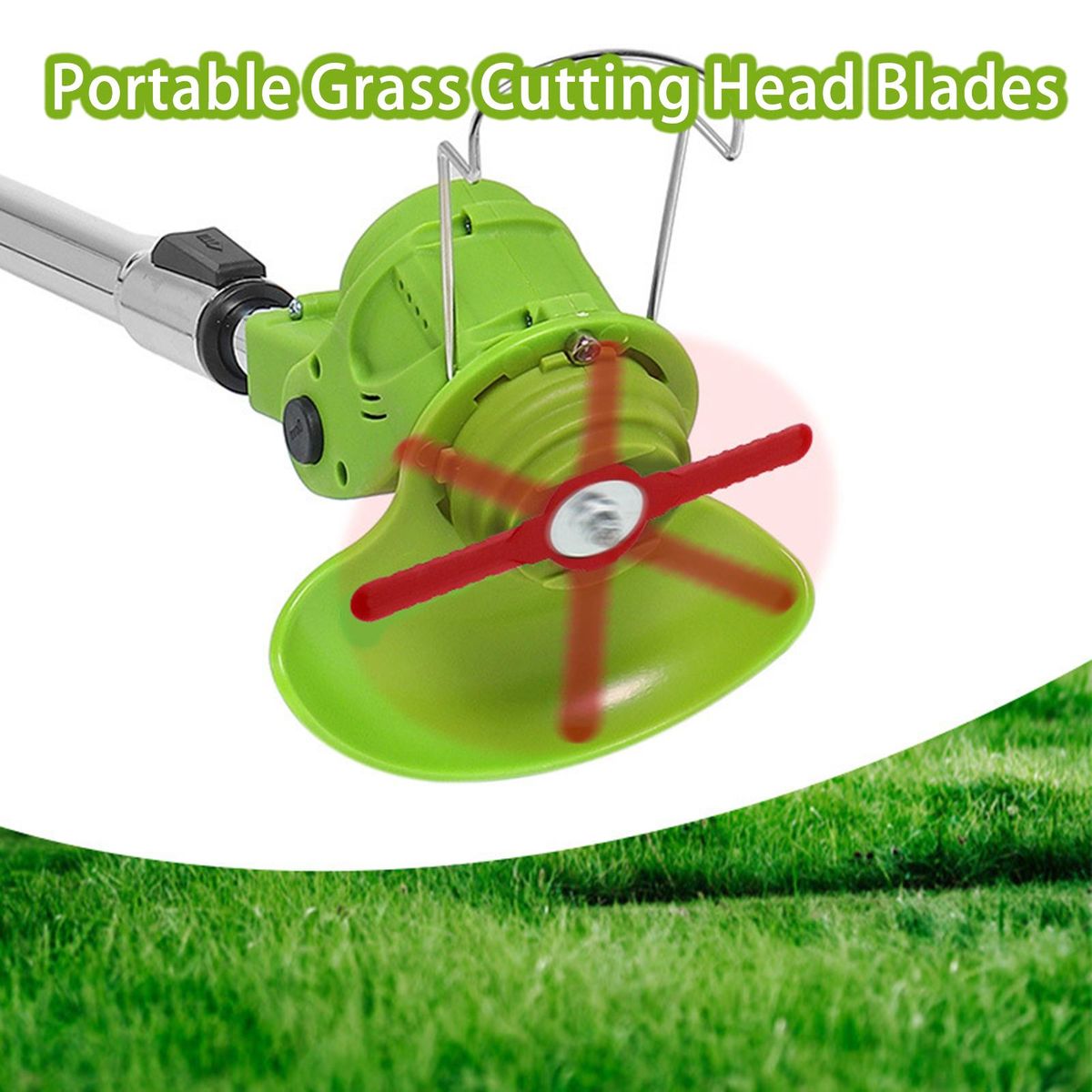 10 Pcs Grass Cutting Head Blades Professional Lawn Trimmer Blades Red