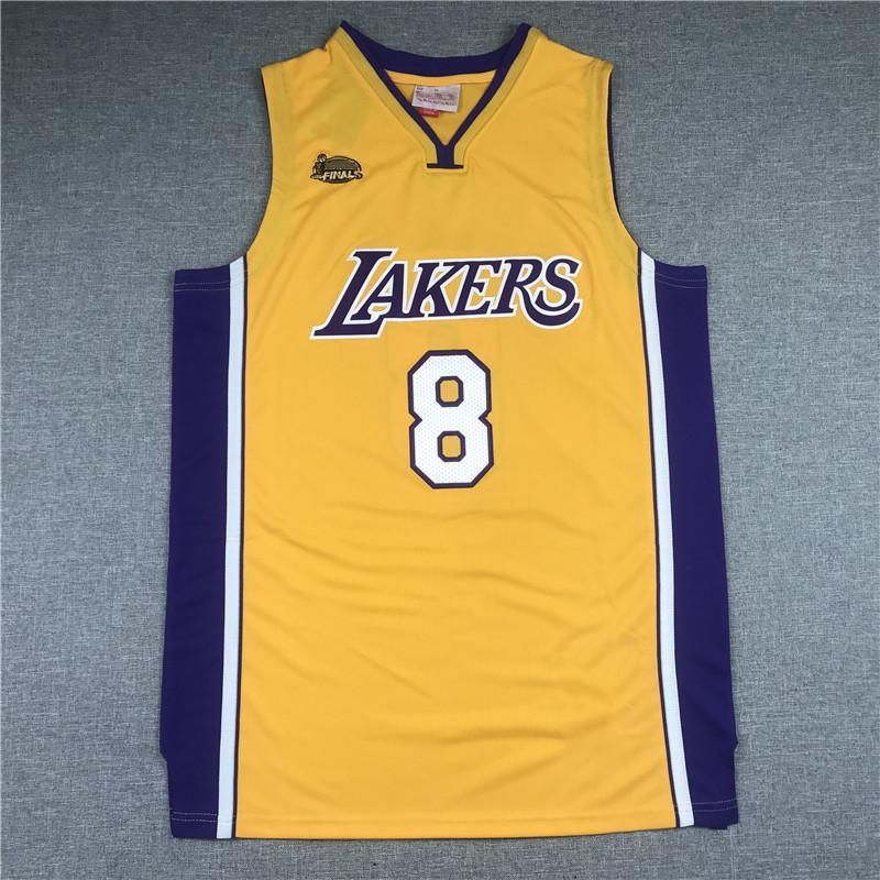 Kobe Bryant lakers violet gold basketball jersey pullenV mesh breathable sports vest