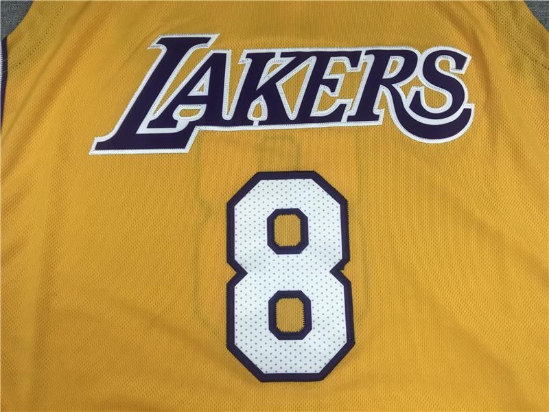 Kobe Bryant lakers violet gold basketball jersey pullenV mesh breathable sports vest