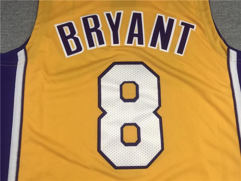 Kobe Bryant lakers violet gold basketball jersey pullenV mesh breathable sports vest