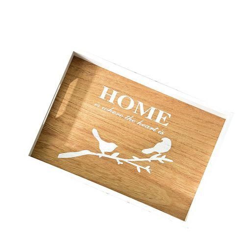 Wooden Food Tray Plate Fruit Plate Rectangle Tea