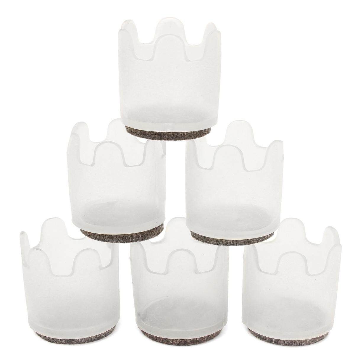 8pcs Furniture Flexible Pad Floor Scratch Protectors Slider Leg Feet Cover Mat