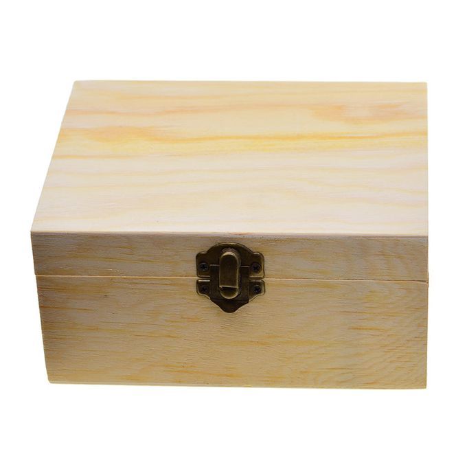 Wood Mirrored Jewellery Box Wooden Storage Make Up Organiser Case