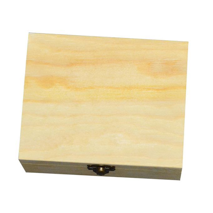 Wood Mirrored Jewellery Box Wooden Storage Make Up Organiser Case