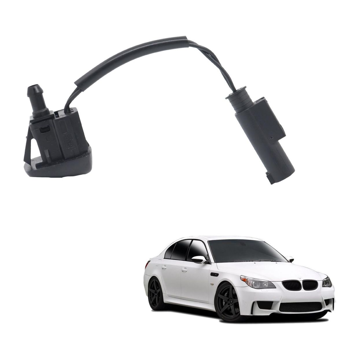 61667046060 Front Black Windshield Wiper Spray Jet Washer
