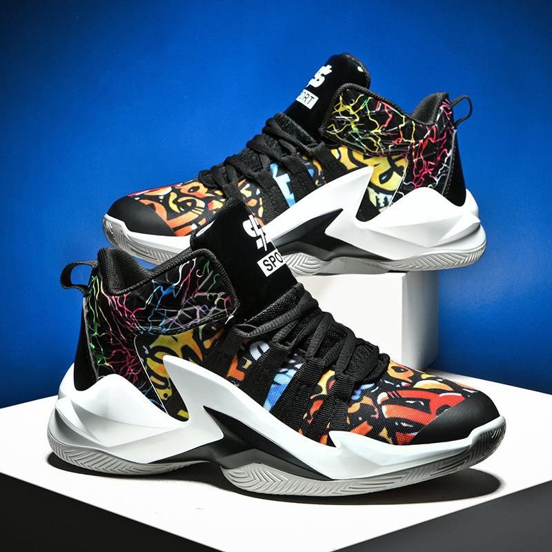 Basketball Shoes New Breathable Basketball Shoes for Men and Women Black