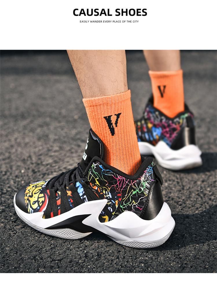 Basketball Shoes New Breathable Basketball Shoes for Men and Women Black