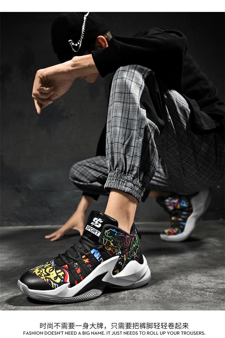 Basketball Shoes New Breathable Basketball Shoes for Men and Women Black