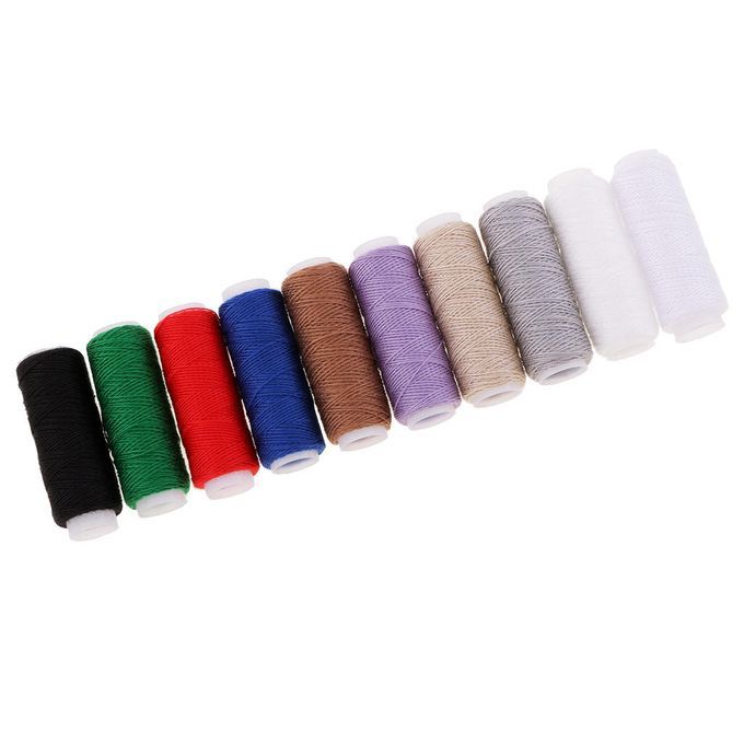 10pcs Mixed Polyester Thread Household Jeans Bag Shoes Button Mixed