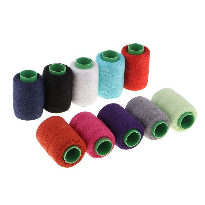 10 Spools Polyester Sewing Threads For Hand/Machine Sewing Mixed