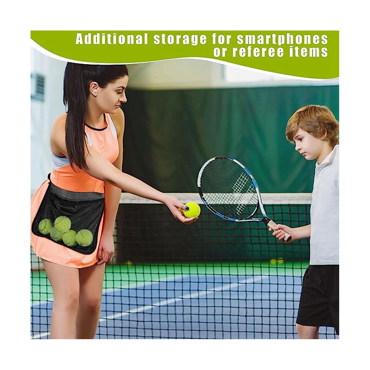 2 Pcs Tennis Ball Holder, Holder Bags for Tennis Ball Band