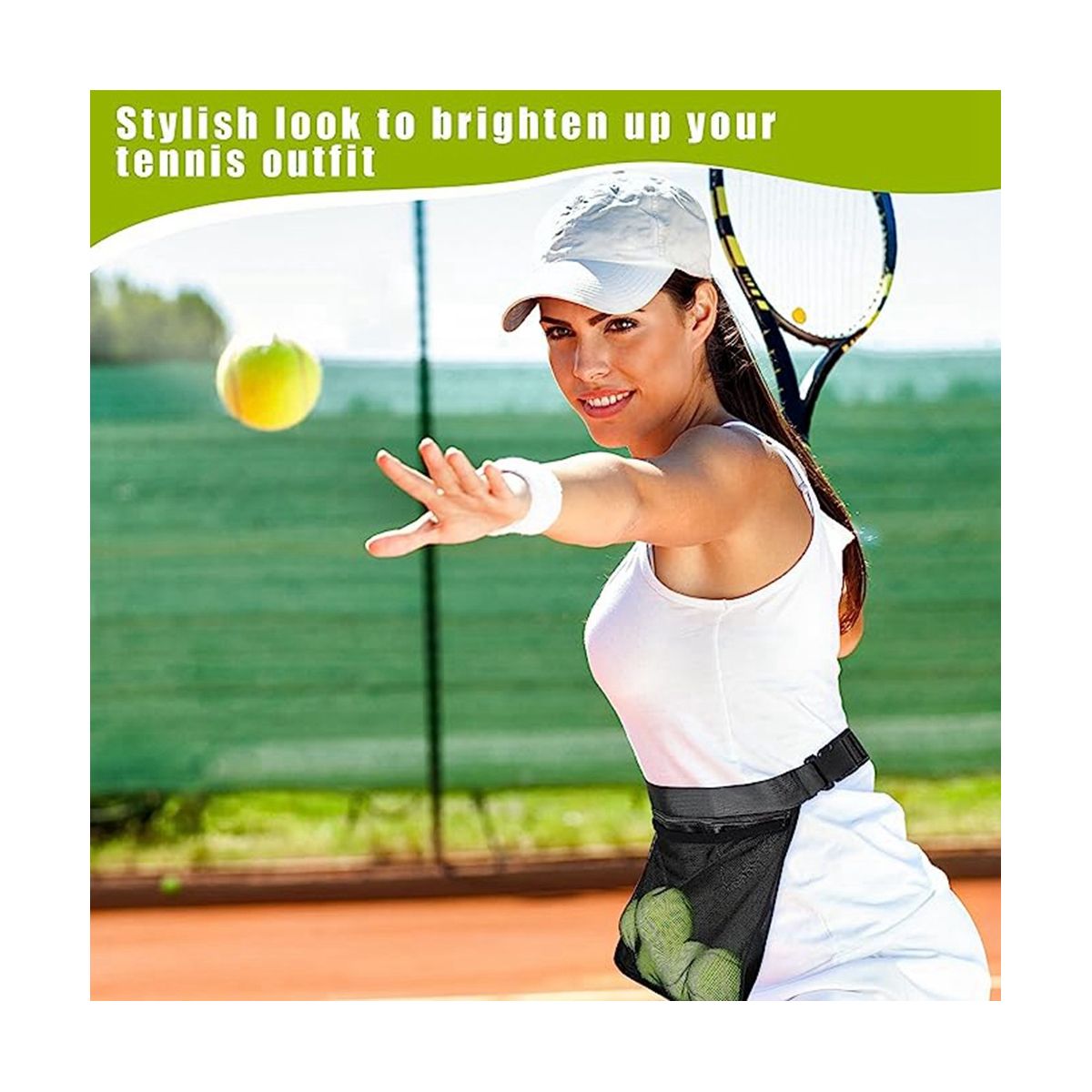 2 Pcs Tennis Ball Holder, Holder Bags for Tennis Ball Band