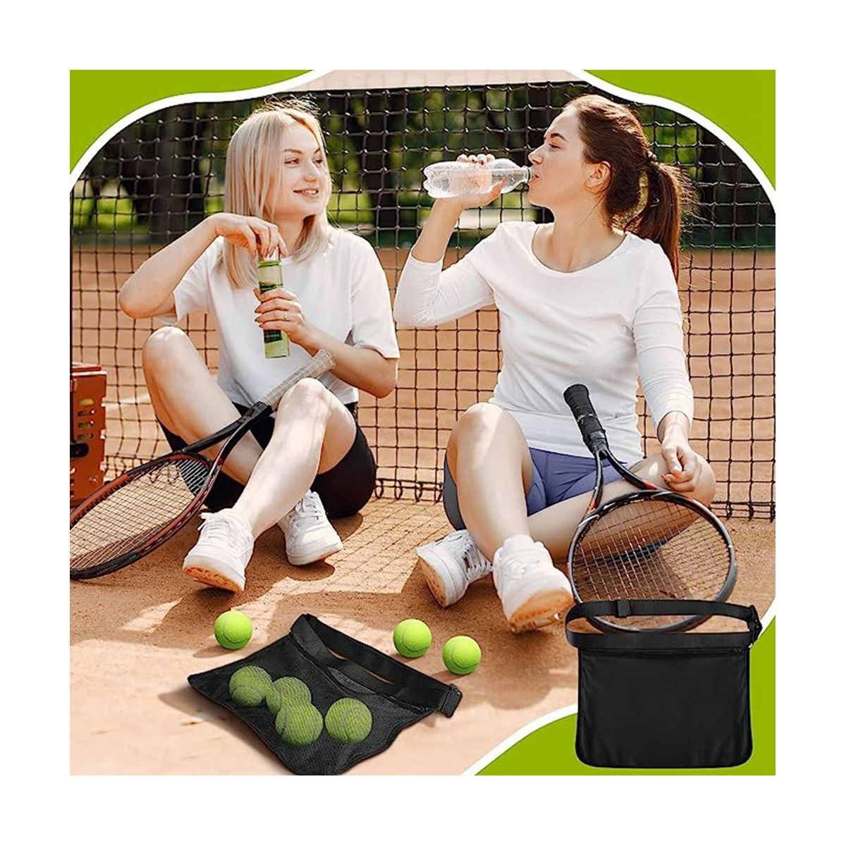 2 Pcs Tennis Ball Holder, Holder Bags for Tennis Ball Band