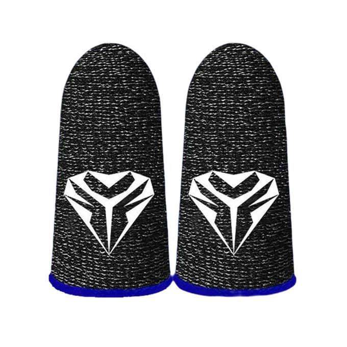 2Pcs Gaming Finger Sleeve Game Controller Sweatproof Non-Slip Blue