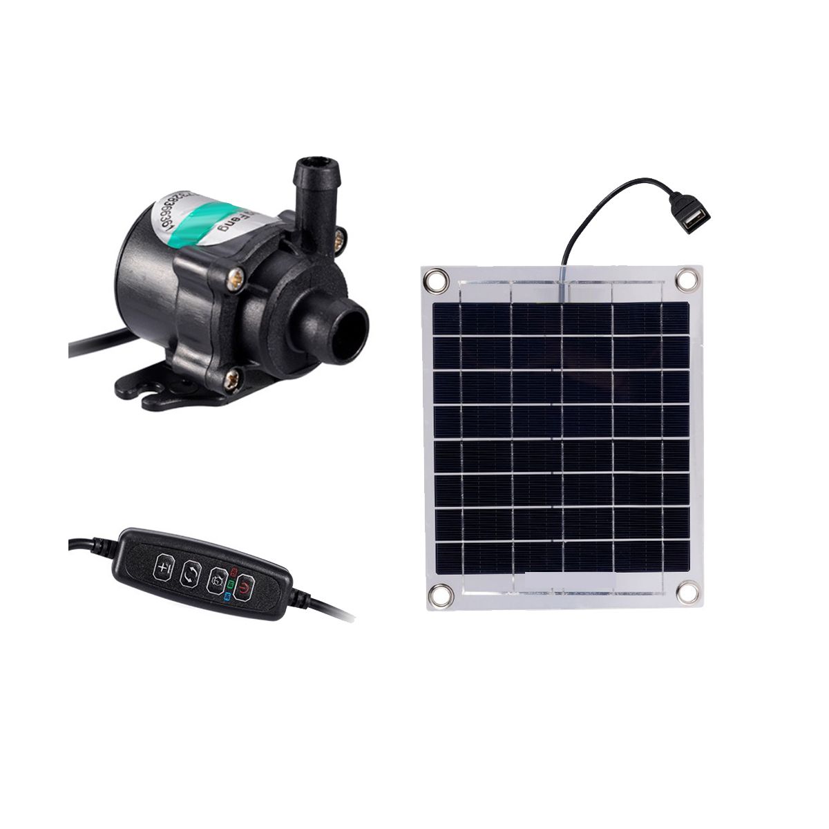 Mini Solar Water Pump 10W 12V Brushless Solar Panel Kit