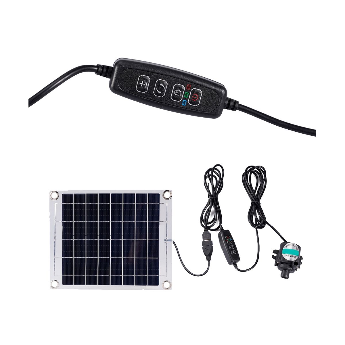 Mini Solar Water Pump 10W 12V Brushless Solar Panel Kit