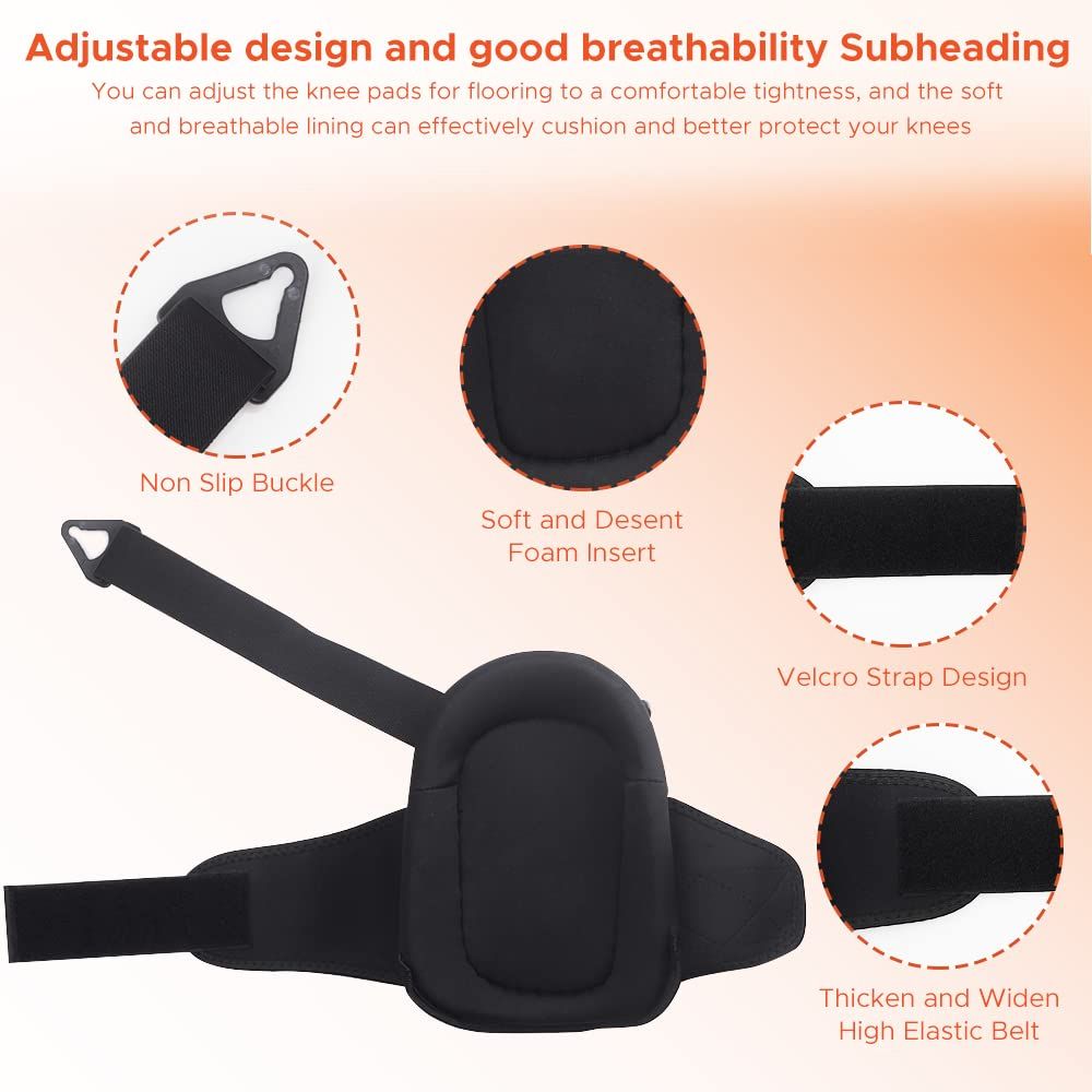 (Style3-1Pair)Professional Knee Pads For Work,Construction,Gardening,Flooring Knee Pads,Heavy Duty Knee Pads With Foam Padding And  Cushion SAB