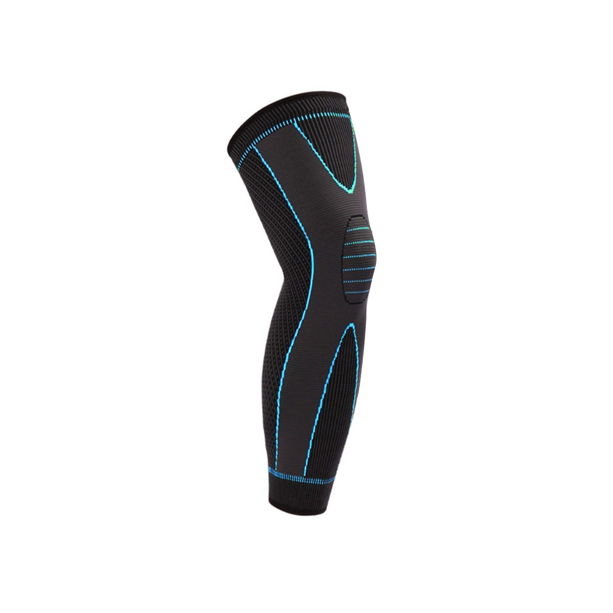 1Pc Knee Protector Leg Sleeve Stretchy Knee Support Blue