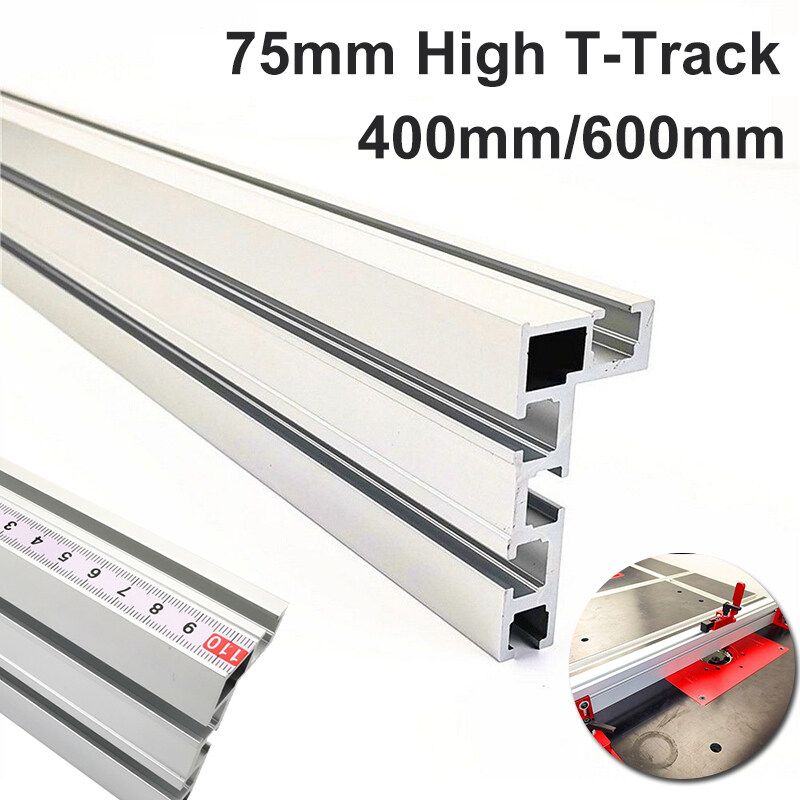 Aluminum Alloy 75 Type Miter Track Stop 75 Type T-slot Miter Track Woodworking Tools For Table Woodworking DIY 600mm