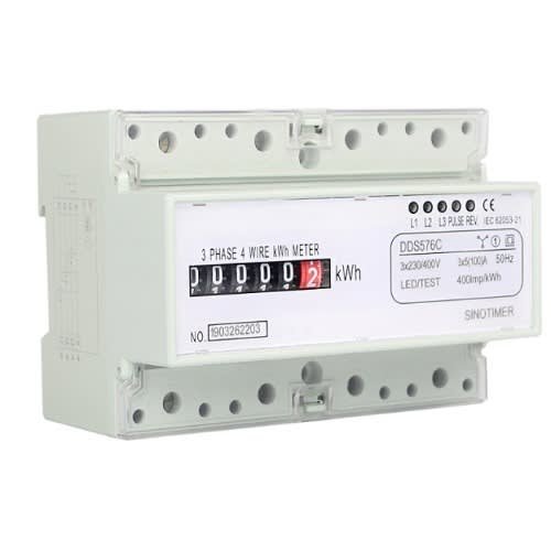 Three Phase Electrical Din Rail Energy Meter