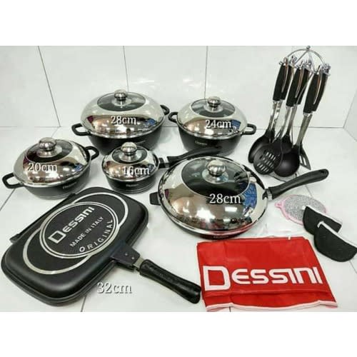 Dessini Cookware Set- 22 Pieces