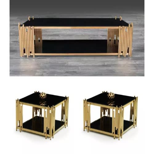 New Golden Frame Royal Table With Side Stools
