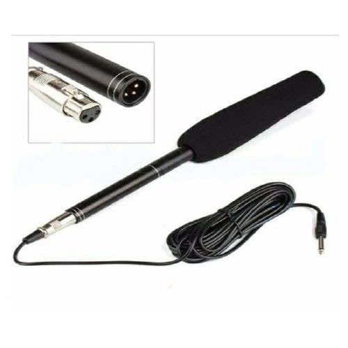 Em-2800a Super Uni Directional Shotgun Interview Boom Microphone - Black