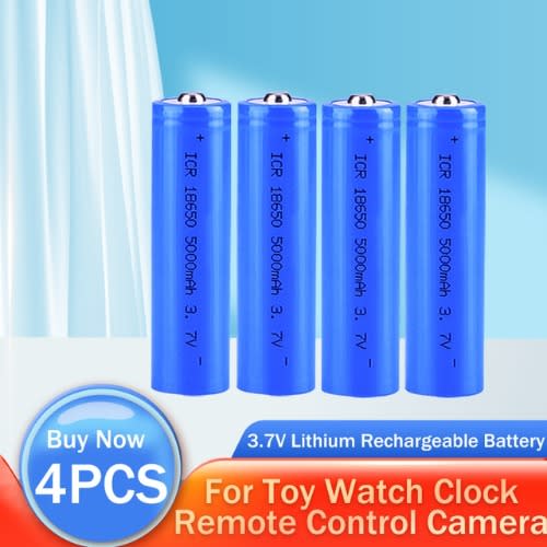 Lithium Rechargeable Battery For Flashlight Powerful Torch - 4pcs High Capacity 3.7v 5800mah