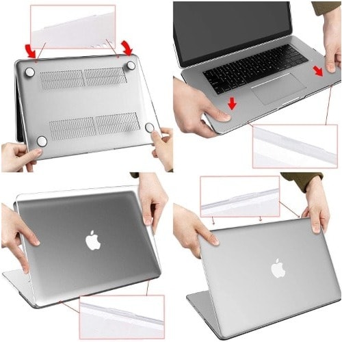 3 In 1 Transparent Shockproof Full Case For Macbook Pro 16 Inches 2020