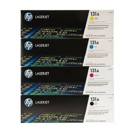 Hp 131a Set of 4 Toner Cartridge  - Black, Yellowe, Cyan & Magenta