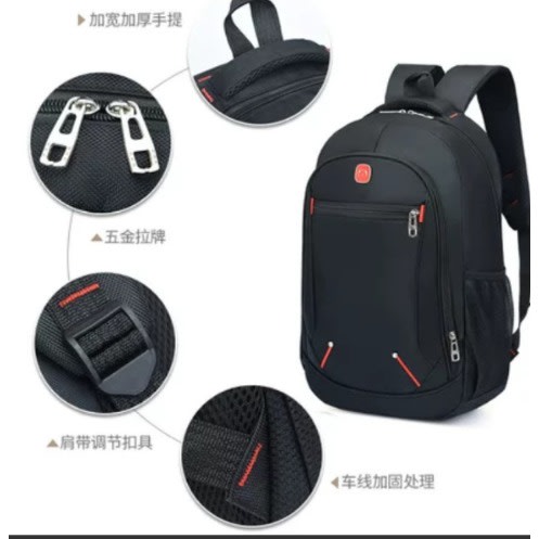 Laptop Backpack - School Bag- Black