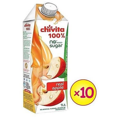 Chivita 100% Real Apple Fruit Juice – 1L x 10 Pcs