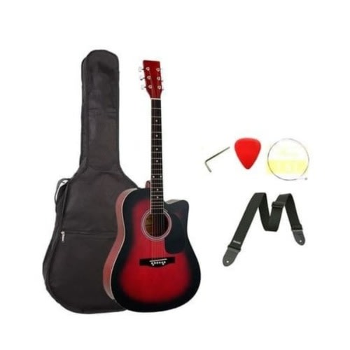 Acoustic Box Guitar - Redburst
