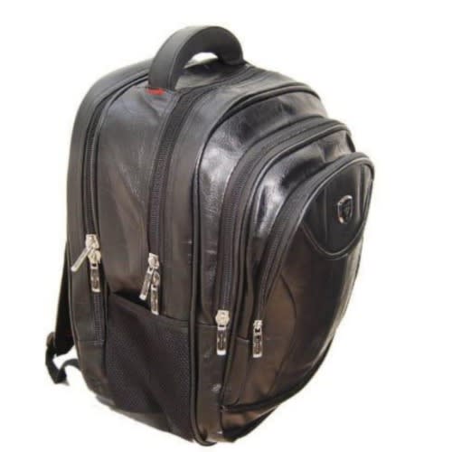 Vogue Genuine Leather Backpack - Black