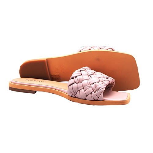 Hand Weave Slippers - Pink